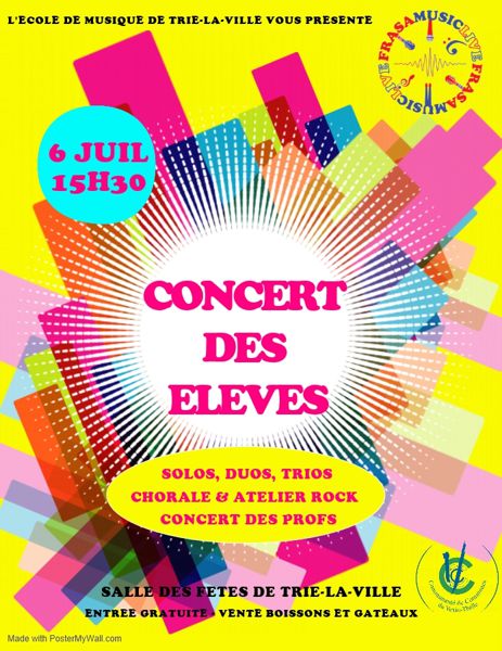 Concert des élèves