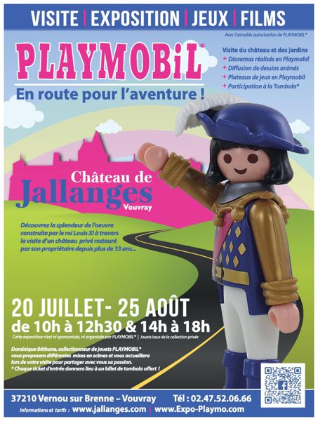 Nouvelle exposition Playmobil au château de Jallanges - été 2019