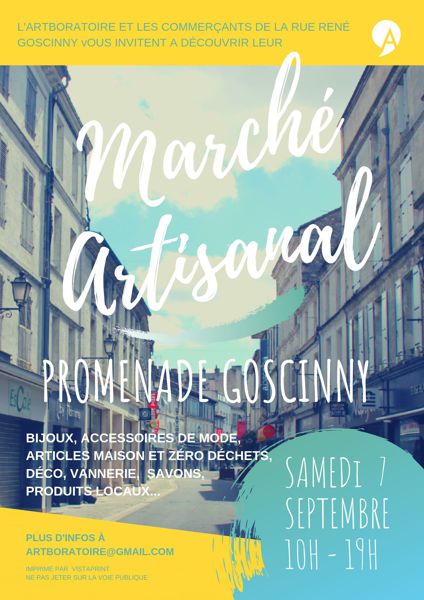 Marché Artisanal Angoulême Rue Piétonne