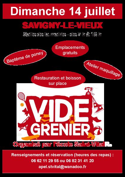 Vide-grenier école Saint Vital