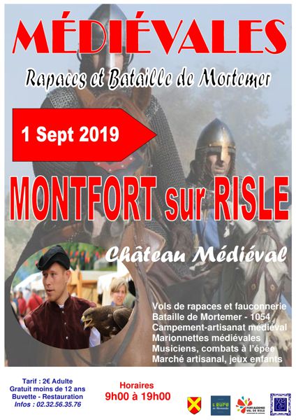 Médiévales de Montfort sur Risle le 1er septembre