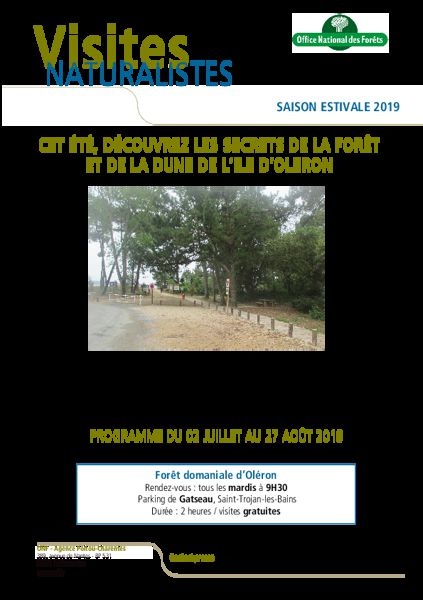 VISITES GUIDEES OFFICE NATIONAL DES FORETS