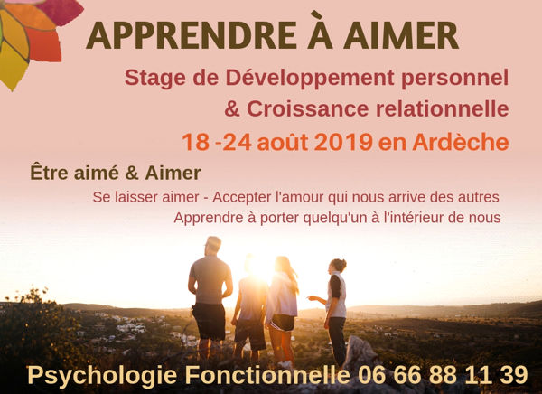 Stage d'été en Ardèche : Apprendre à Aimer