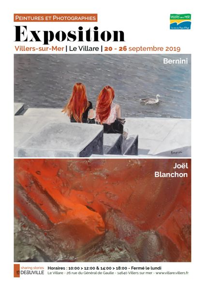 Exposition photographies-peintures par J. Blanchon et D. Bernini