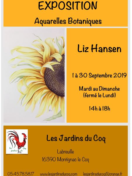 Expo: Liz Hansen - Aquarelles Botaniques