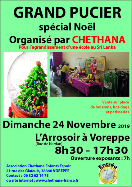 grand Pucier de Noel (Association Chethana Enfants Espoir)