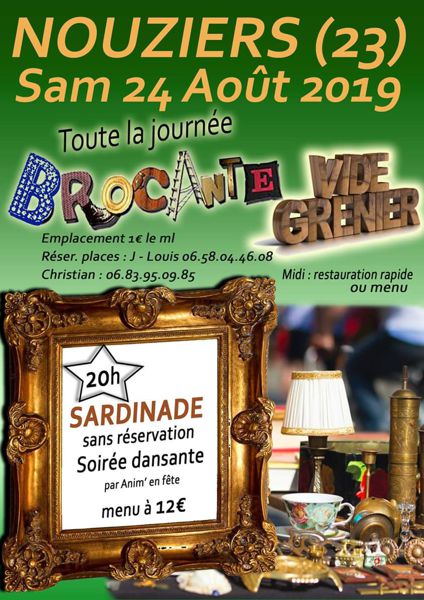 Brocante vide grenier et Sardinade