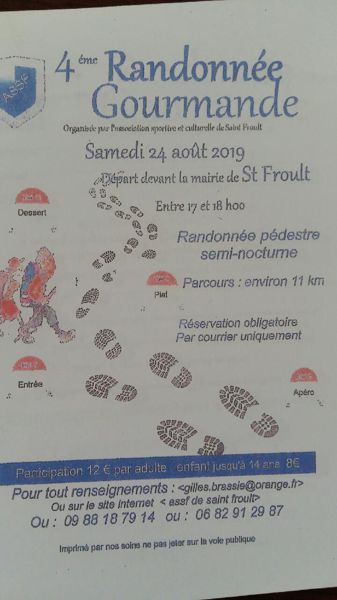 Rando gourmande 24 août SAINT FROULT 17