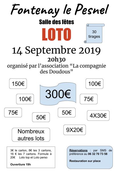 Loto à Fontenay le Pesnel