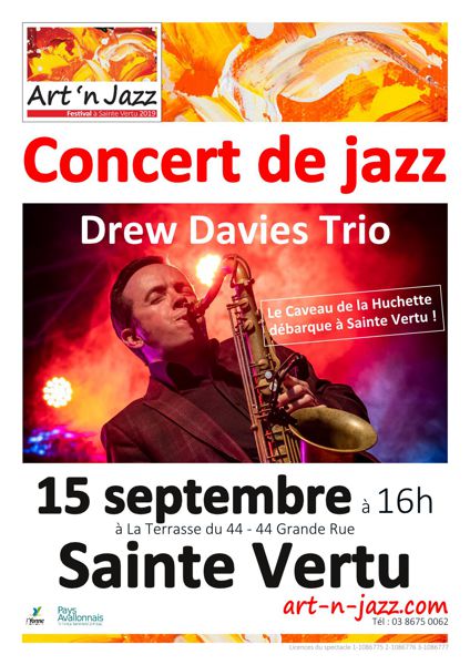 Drew Davies Trio : concert de Jazz 