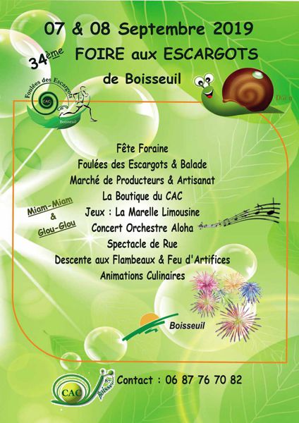 FOIRE ET FOULÉES DES ESCARGOTS 2019