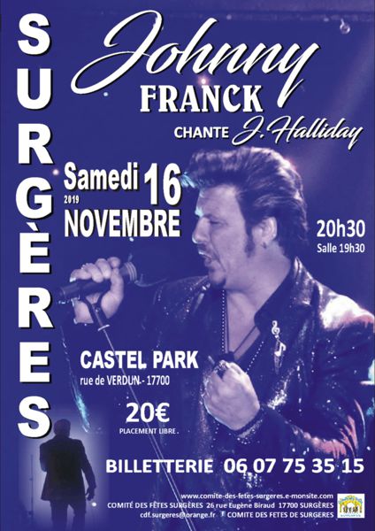 CONCERT JOHNNY FRANCK CHANTE J. HALLIDAY