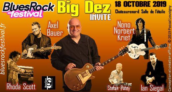 Big Dez, Axel Bauer, Nono Krief, Rhoda Scott, Ian Siegal au Blues Rock Festival Châteaurenard