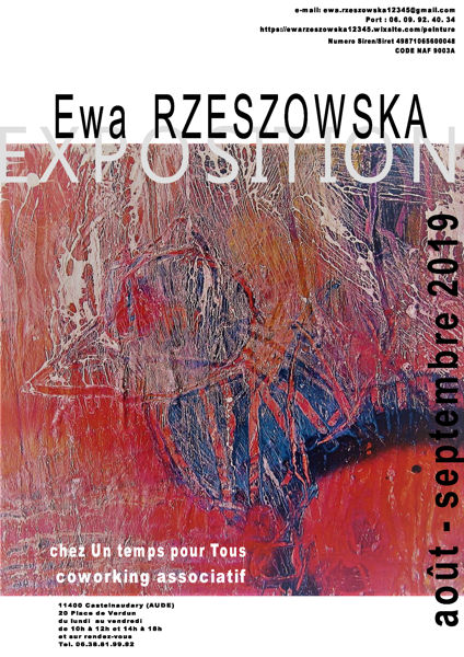 Exposition de peinture à l'huile d'Ewa Rzeszowska à Castelnaudary