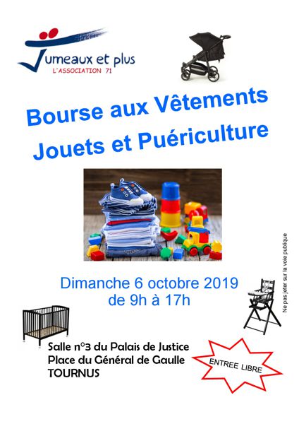 Bourse aux vêtements, jouets et articles de puériculture