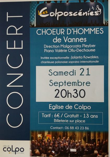 Concert CHOEUR D'HOMMES DE VANNES