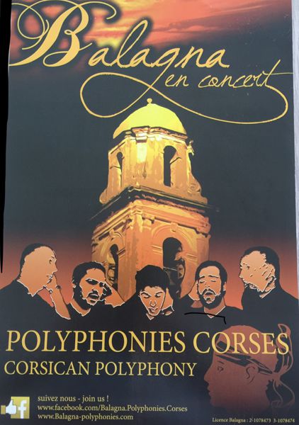 Concert du groupe polyphonique Corse Balagna
