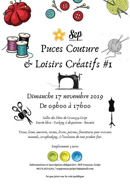 Puces Couture et Loisirs Créatifs