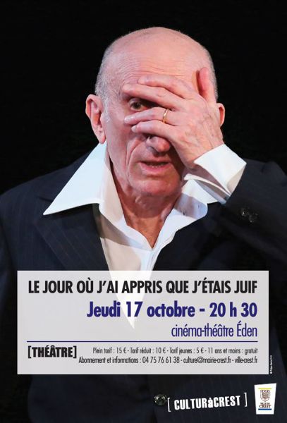 [CULTURàCREST] Le jour où j'ai appris que j'étais juif - Jean-François DEREC