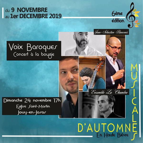 6èmes Musicales d'Automne en Haute Bièvre « Voix Baroques, Concert à la bougie »