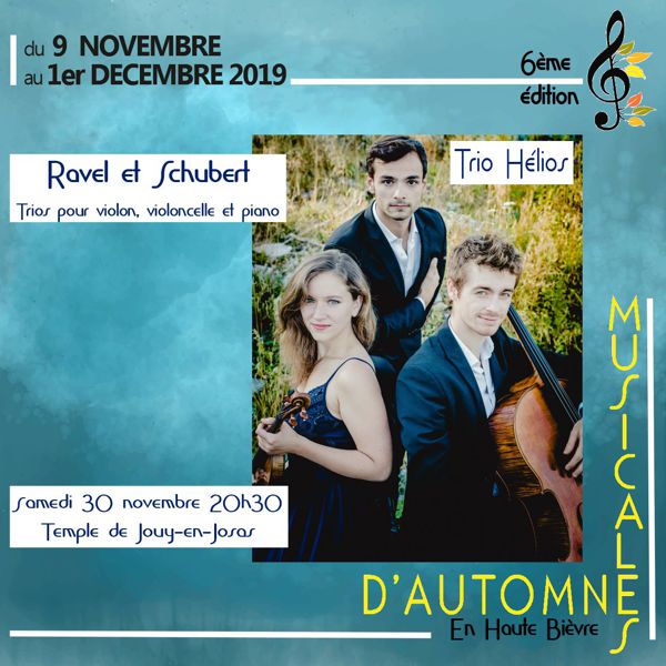 6èmes Musicales d'Automne en Haute Bièvre «Trio Hélios »