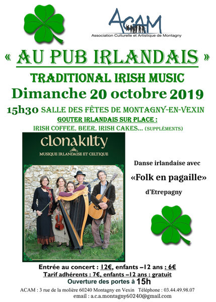 Au pub IRLANDAIS (musique et danse)