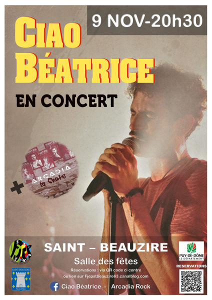 Concert Ciao Beatrice + Arcadia