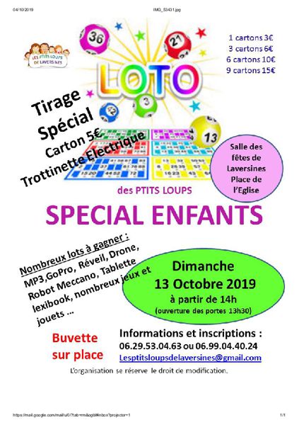 LOTO SPECIAL ENFANTS