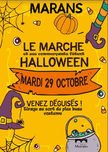 Le Marché et ses commerçant fêtent halloween