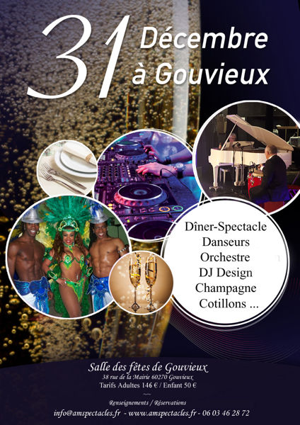 Réveillon 2019 Saint-sylvestre Oise 31-12-2019 à Gouvieux - nouvel-an 2020