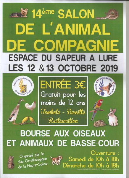 14 ème salon de l'animal de Compagnie de Lure