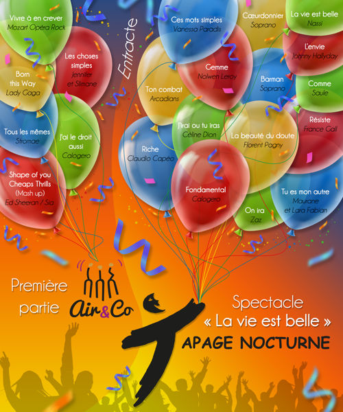 Spectacle musical du groupe vocal TAPAGE NOCTURNE