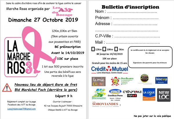 MARCHE ROSE Bressuire 2019