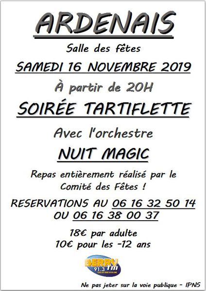 SOIREE TARTIFLETTE