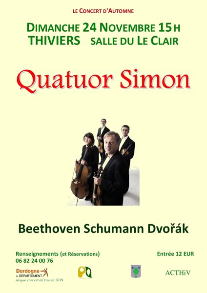 Beethoven Schumann Dvorak / quatuor Simon