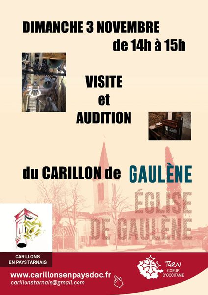 Visite et audition du carillon manuel de GAULENE (81340)