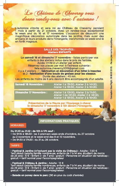 2ème fête de l'Automne au Château de Cheverny