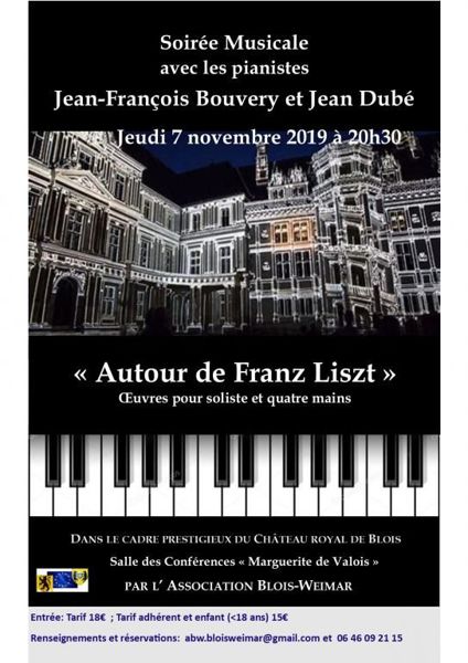 Soirée musicale « Autour de Franz Liszt » à Blois