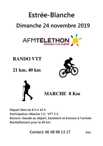 Rando VTT et marche pour le Téléthon