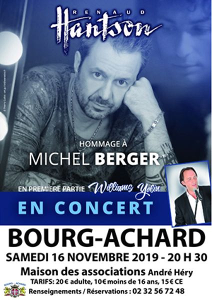 Concert Renaud Hantson- Hommage à Michel Berger