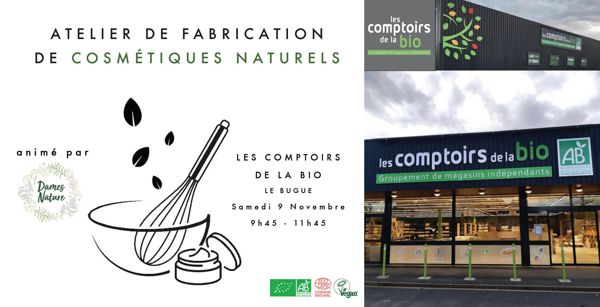 ATELIER DE FABRICATION COSMÉTIQUES NATURELS ET BIO