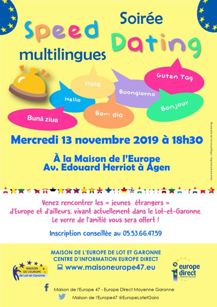 Soirée Speed Dating (multilingues)