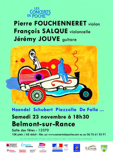 Concert de Poche : François SALQUE, Pierre FOUCHENNERET et Jérémy JOUVE