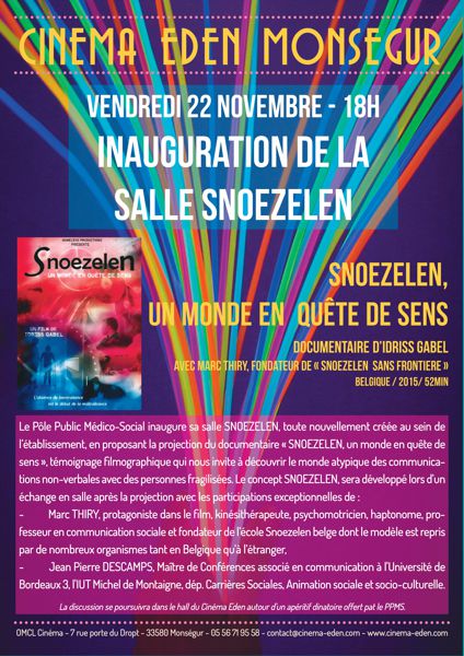 inauguration salle Snoezelen