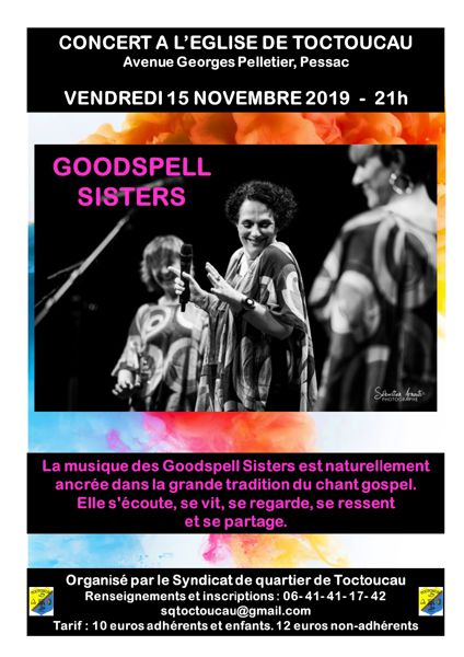 Concert Gospel des Goodspell Sisters de la Bordeaux Gospel Academy