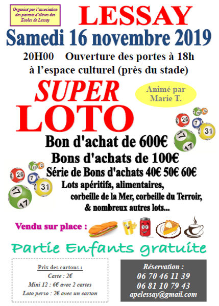 Super Loto animé par Marie T