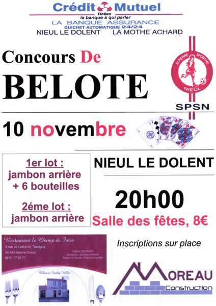 Concours de belote