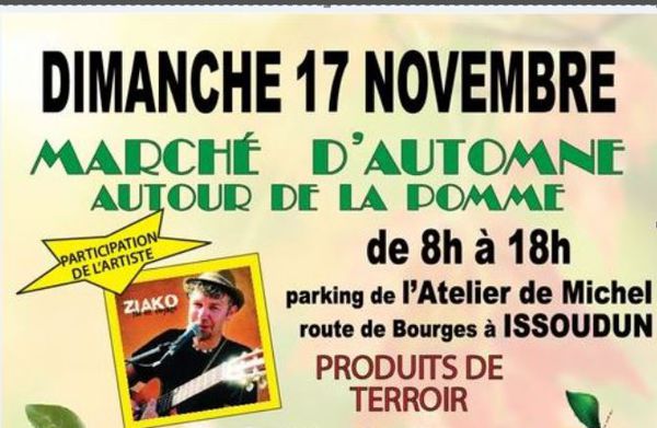 Marché d'automne autour de la pomme