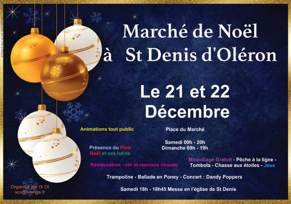 Marché de Noel St Denis d'Oléron