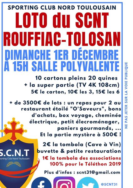 Loto du SCNT Rouffiac-Tolosan